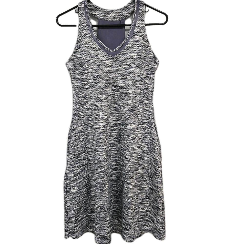 Mondetta‎ MPG Athletic Tennis Mini Dress V-Neck Sleeveless Stretchy Purple Small